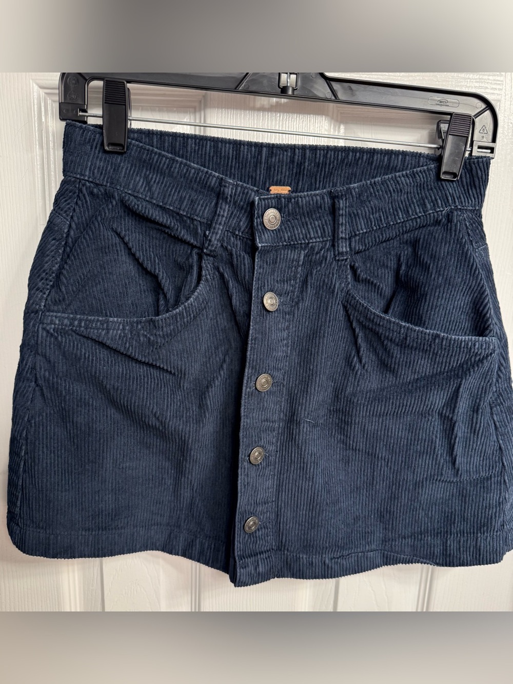 We The Free Navy Corduroy Button-Front Ray Corduroy blue